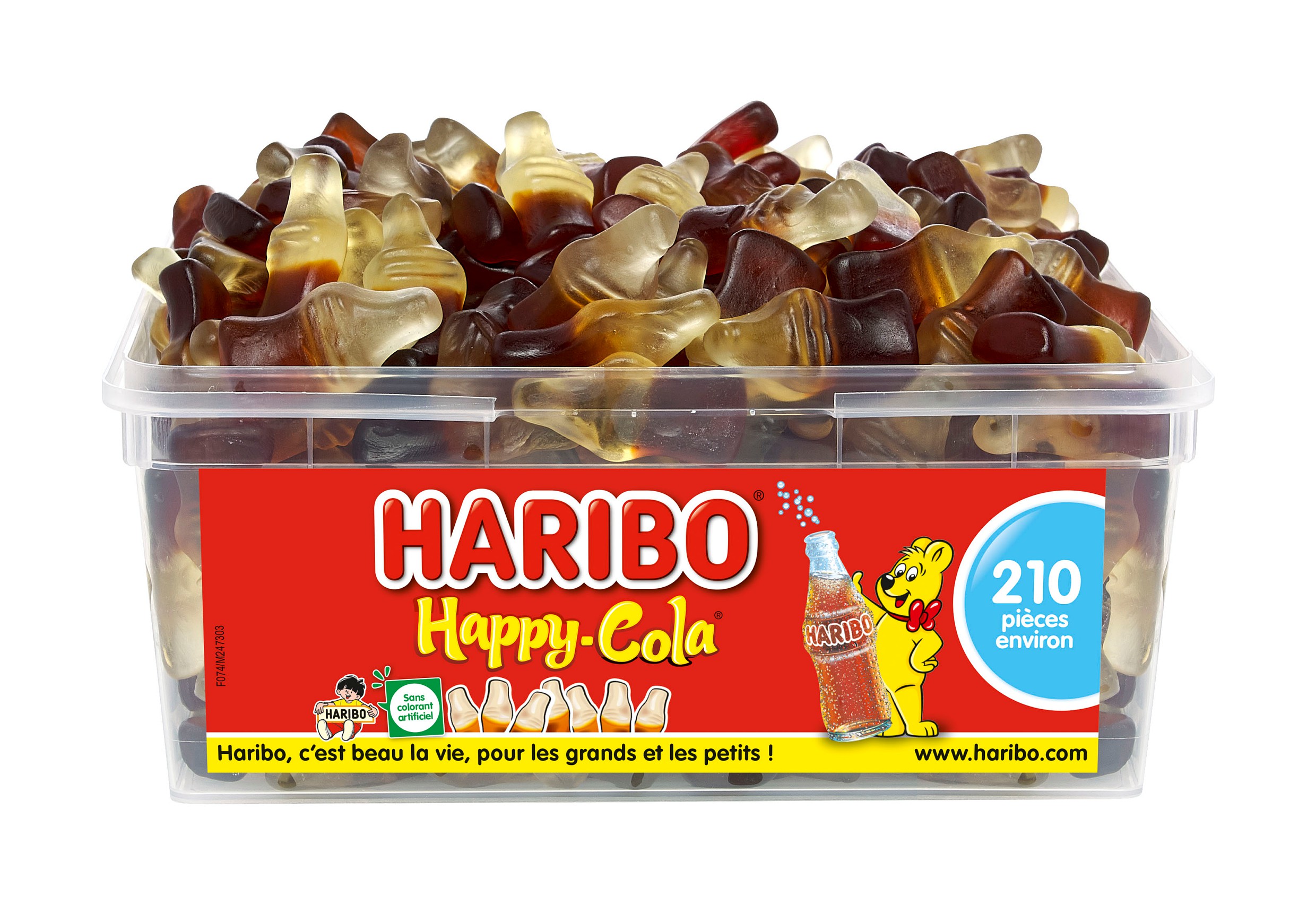 Bac de 210 pièces Happy Cola Haribo