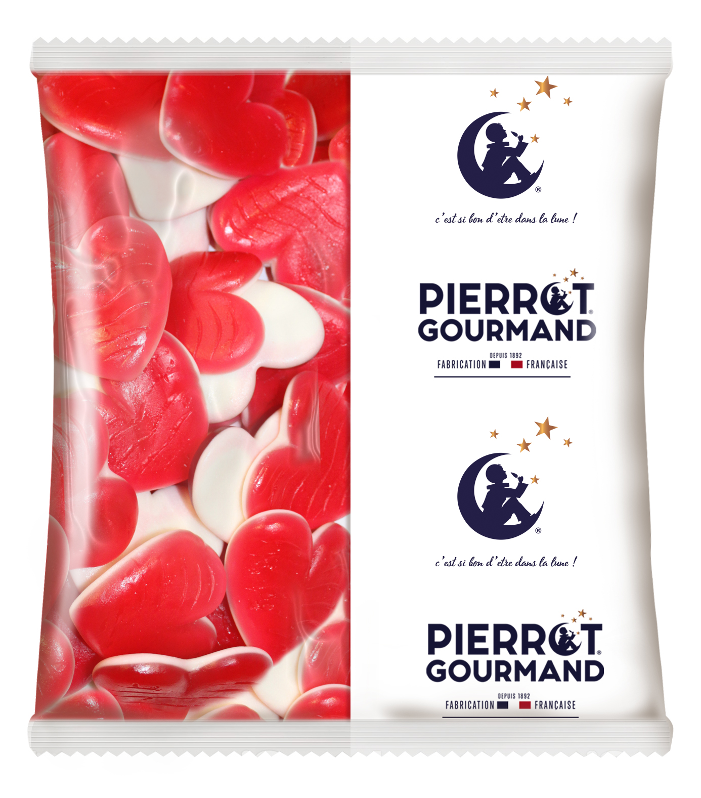 Sac 1Kg Maxi Cœur Pierrot Gourmand