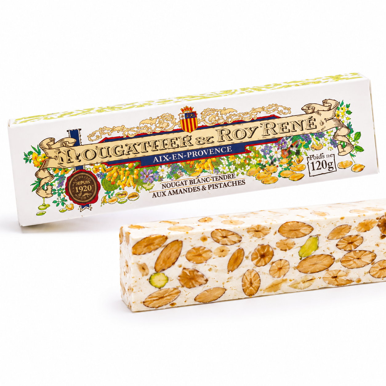 Etui de Nougat Blanc 220gr Roy Rene