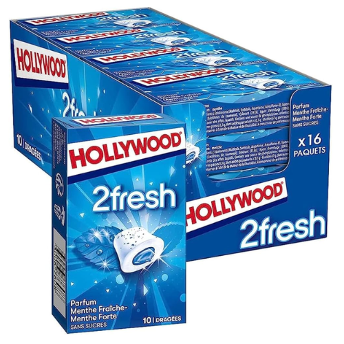 Boite de 16 2Fresh menthe forte Hollywood