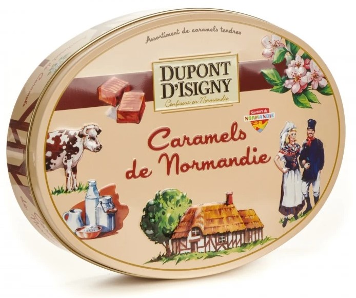Boite ovales Caramels tendres 240gr