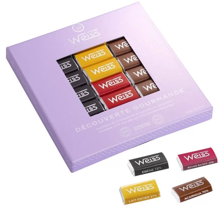 Coffret de 36 napolitains découverte 250gr Weiss