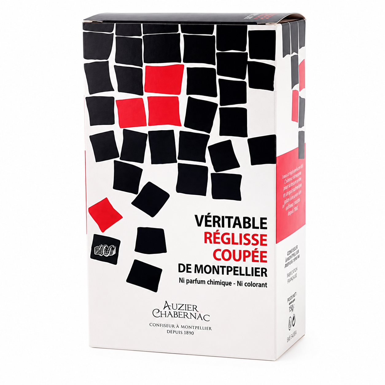 Boite de Véritable Réglisse coupée de Montpellier 1kg Auzier