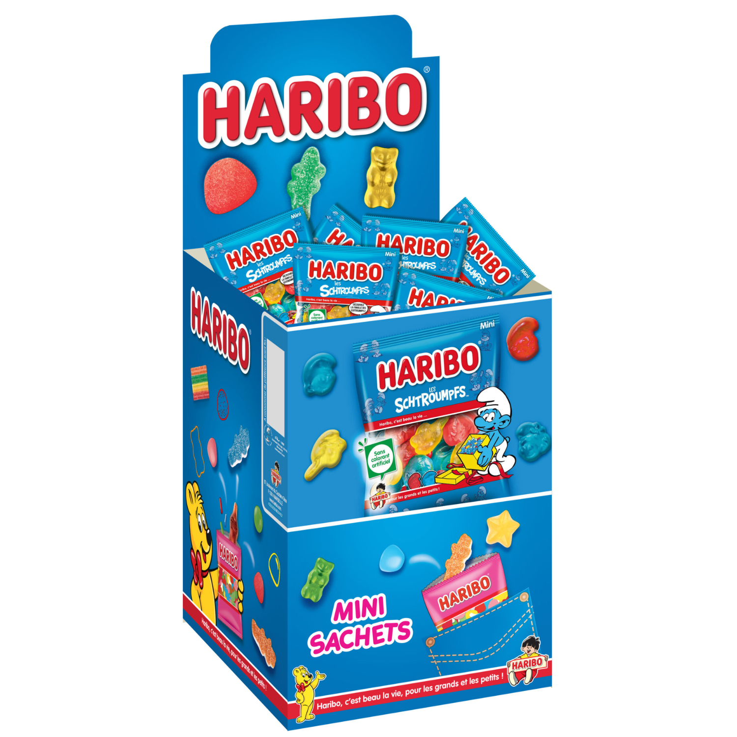 Boite 30 sachets Schtroumpfs 40gr Haribo