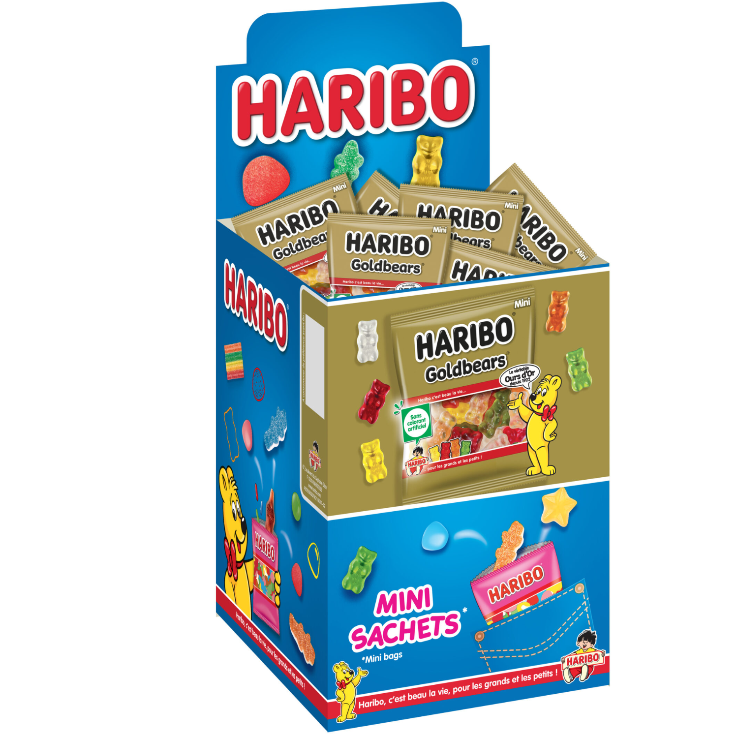 GOLD BEARS 40 gr, 30 SACHETS, HARIBO