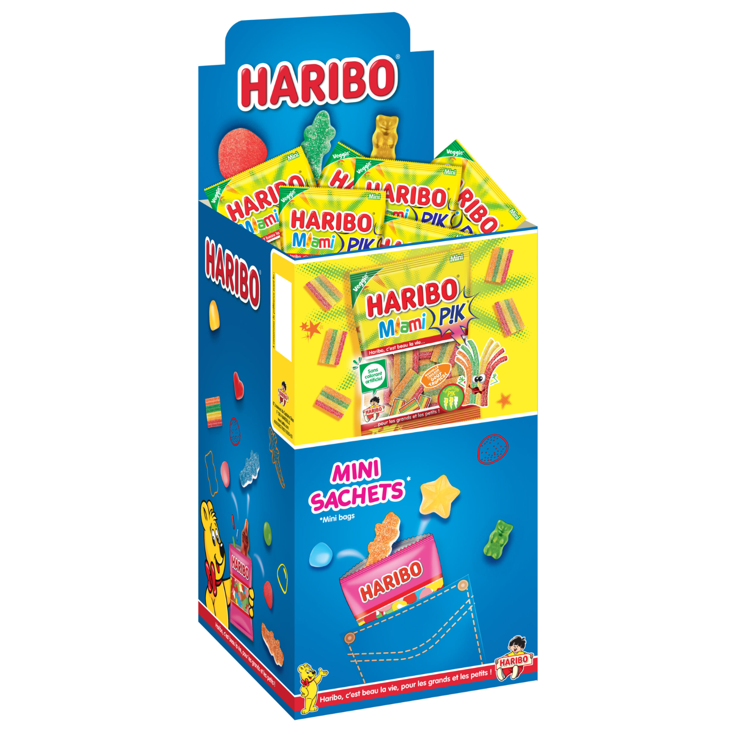 Boite 30 sachets Miami Pik 40gr Haribo