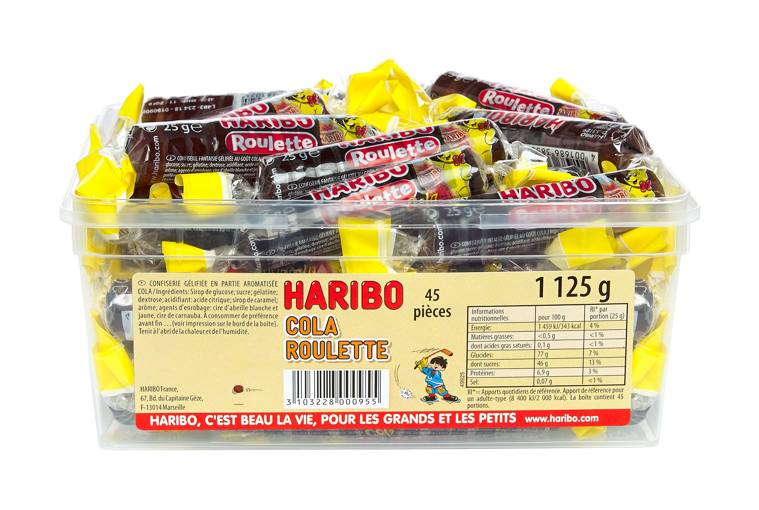 Roulette Fruit Haribo, 45 pièces