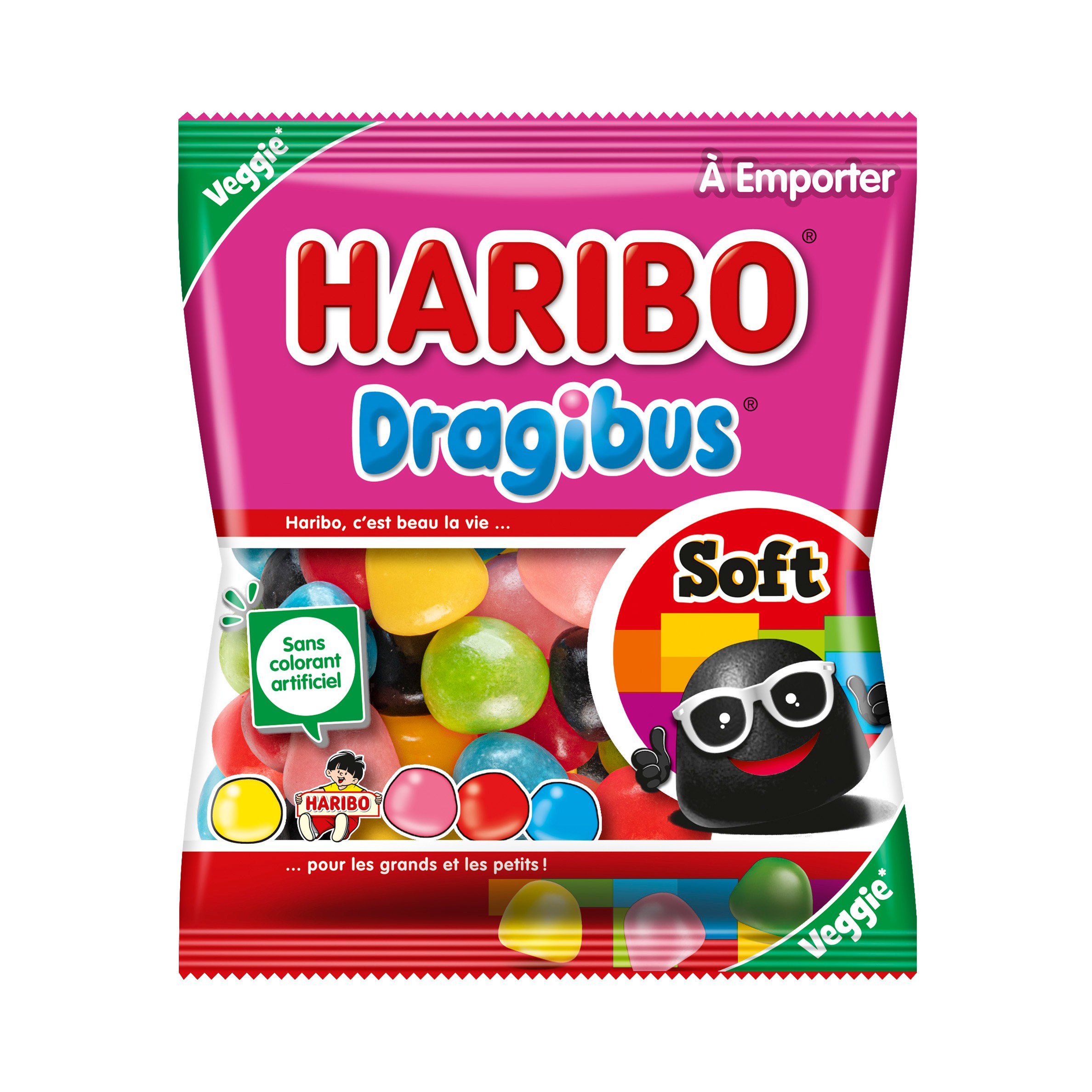 Dragibus soft HARIBO 120 gr - Carton de 30 paquets - ETSDUPLEIX