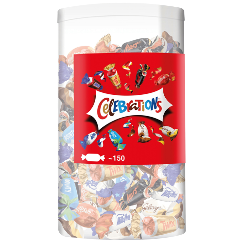 Célébrations Mars miniatures de chocolat assortis, boite de 1.43kg