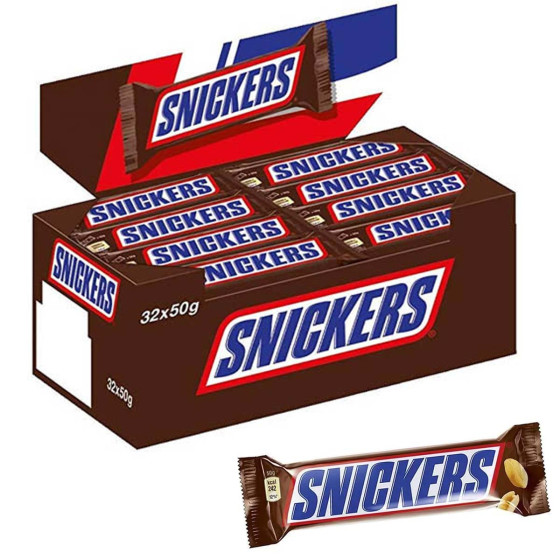 Boite de 40 barres Snickers 50gr