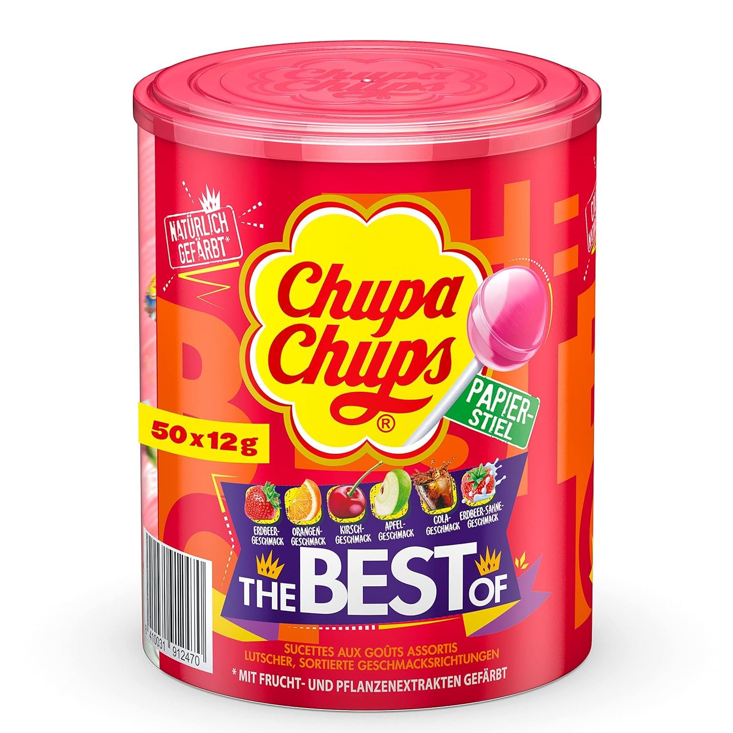 Tubo "The Best Of" 50 sucettes Chupa Chups