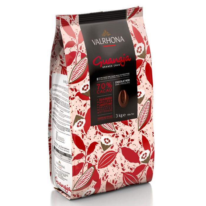 Sac de fèves Guanaja noir 70% 3kg Valrhona