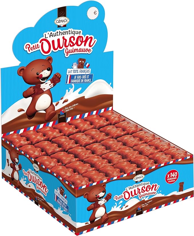 Boite de 140 oursons choco Cemoi
