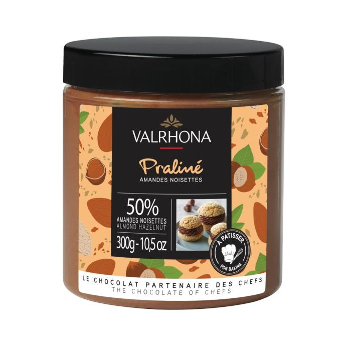PRALINÉ, MINI POT 300g  50/50, VALRHONA