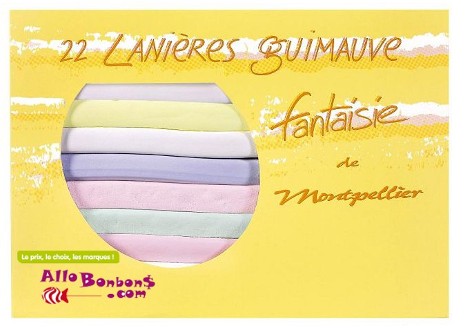 22 Lanières longues de Guimauve