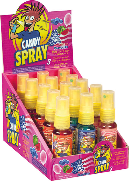 Display de 15 boites Candy Spray rose