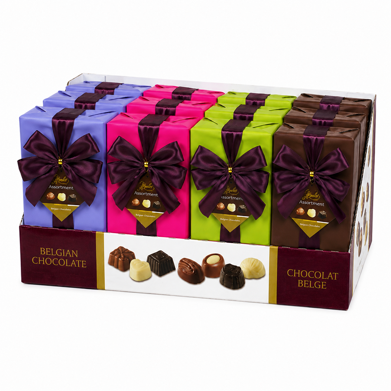 Ballotin d'assortiment de chocolats Moderne Line 250gr Hamlet