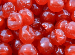 CERISES CONFITES 22/24 ROUGES, 1 KG,