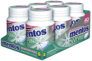 MENTOS Gum à la Menthe Verte 6 pots