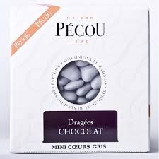 Mini Coeurs CHOCOLAT Gris 1 kilo
