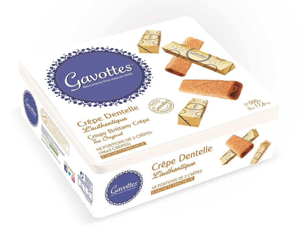 Boîte boutique Crêpes Dentelle Chocolat au Lait 800g - Gavottes