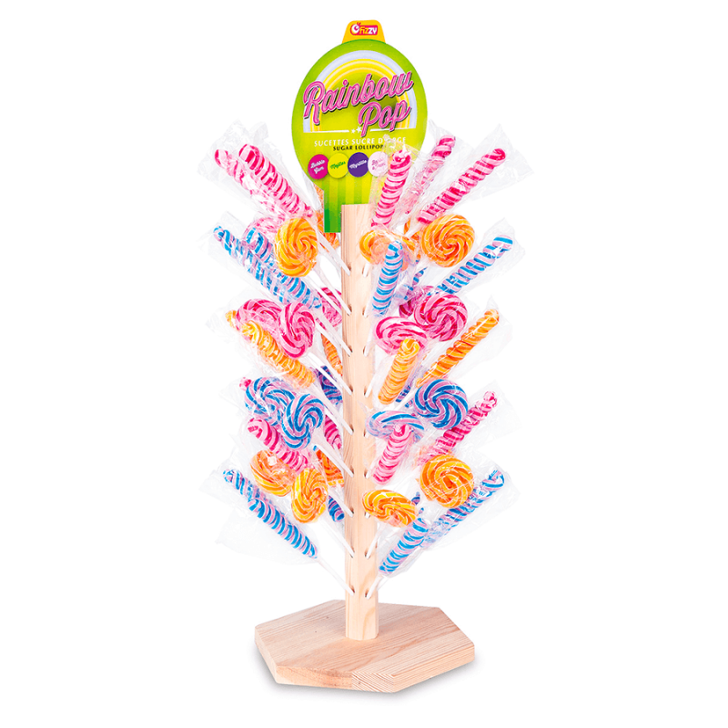 Arbres de 100 sucettes Rainbow Pop