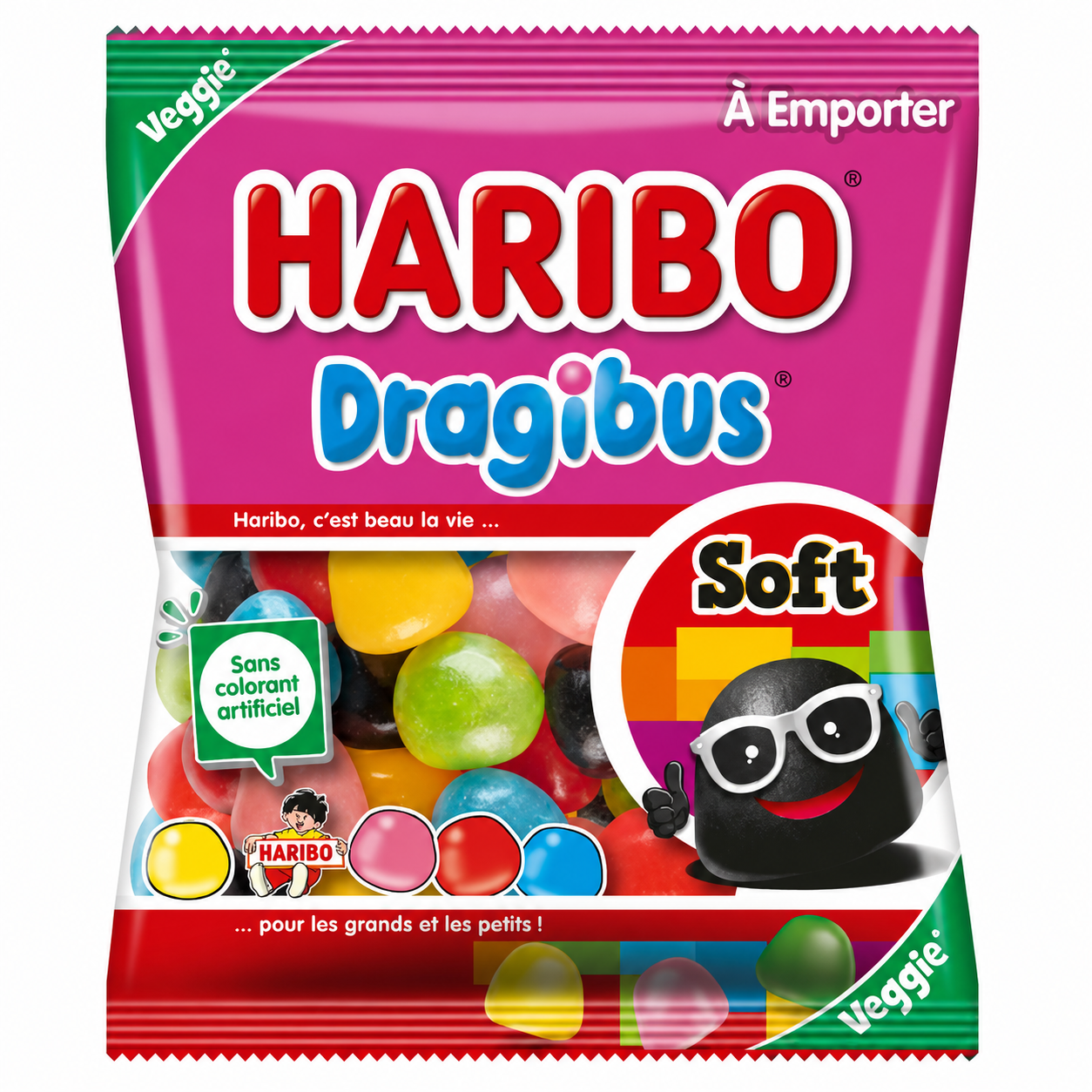Carton de 30 sachets Dragibus Soft 120gr Haribo