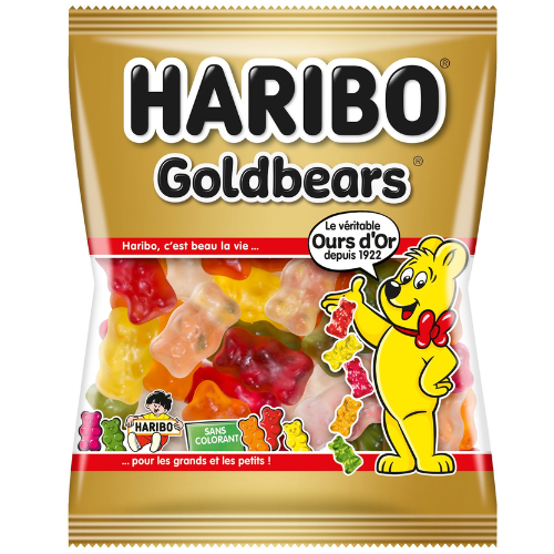 Carton de 30 sachets Goldbears 120gr Haribo