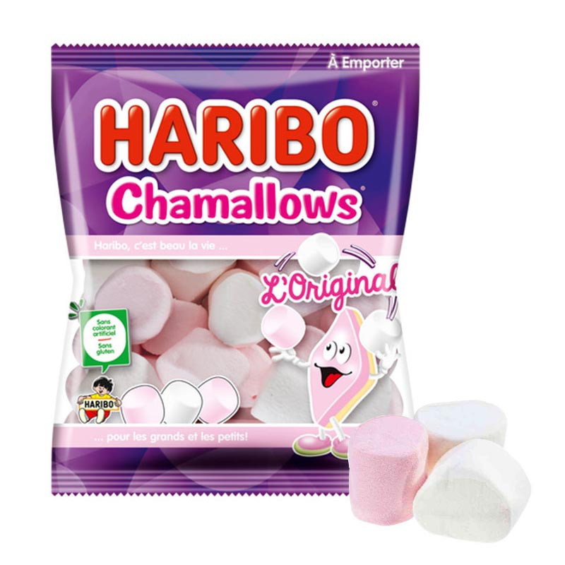 Carton de 30 sachets Chamallows 100gr Haribo