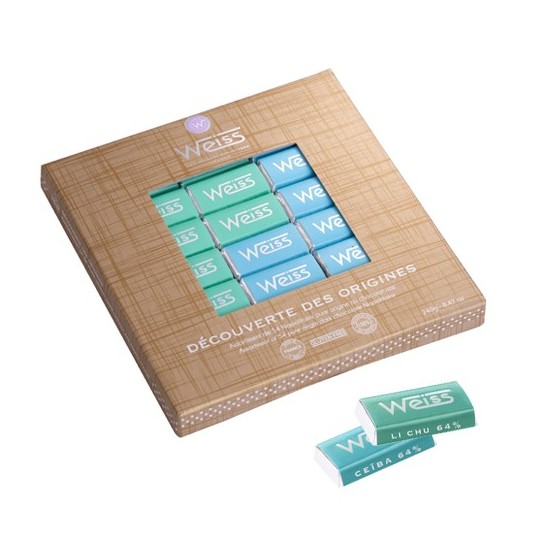 Coffret de 36 napolitains découverte des origines 240gr Weiss