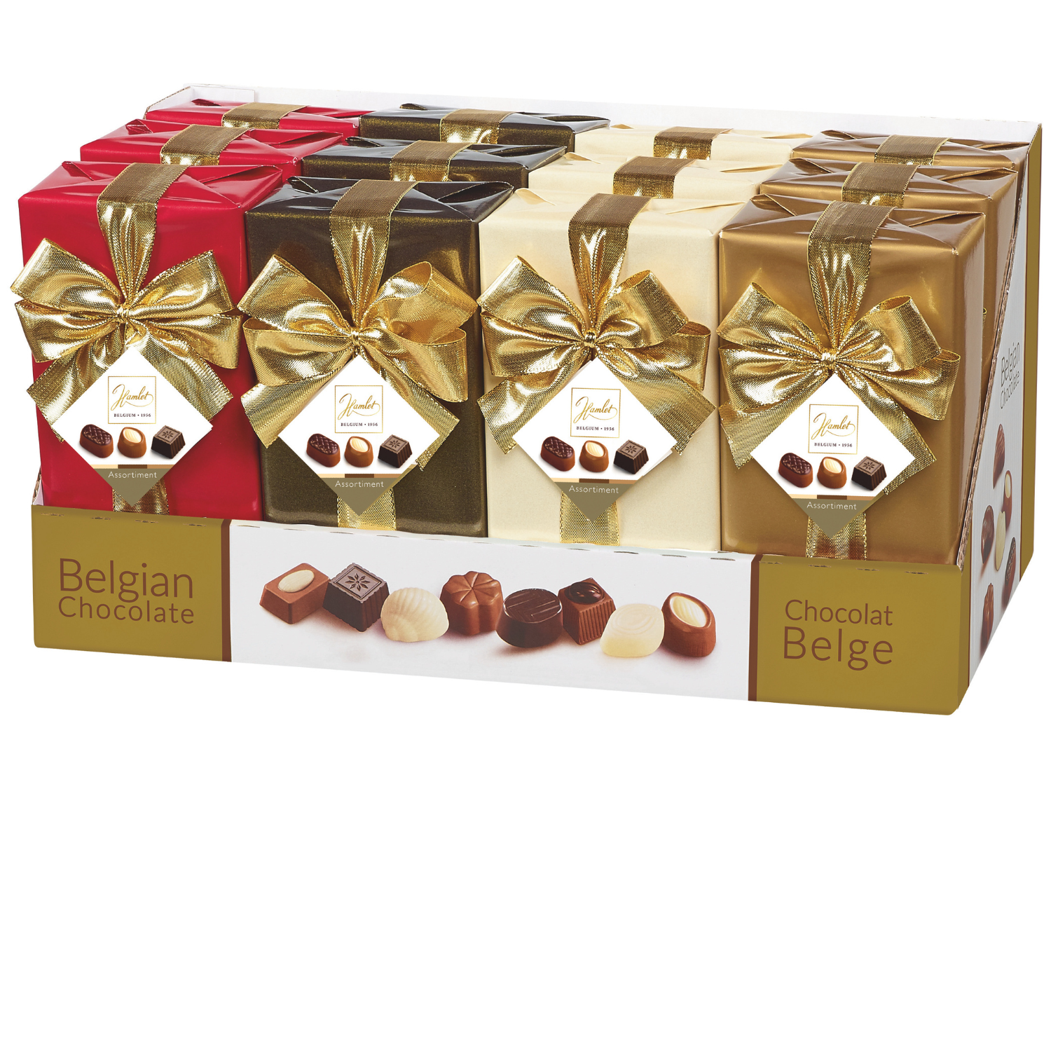 Ballotin d'assortiment de chocolats Gold Line 250gr Hamlet