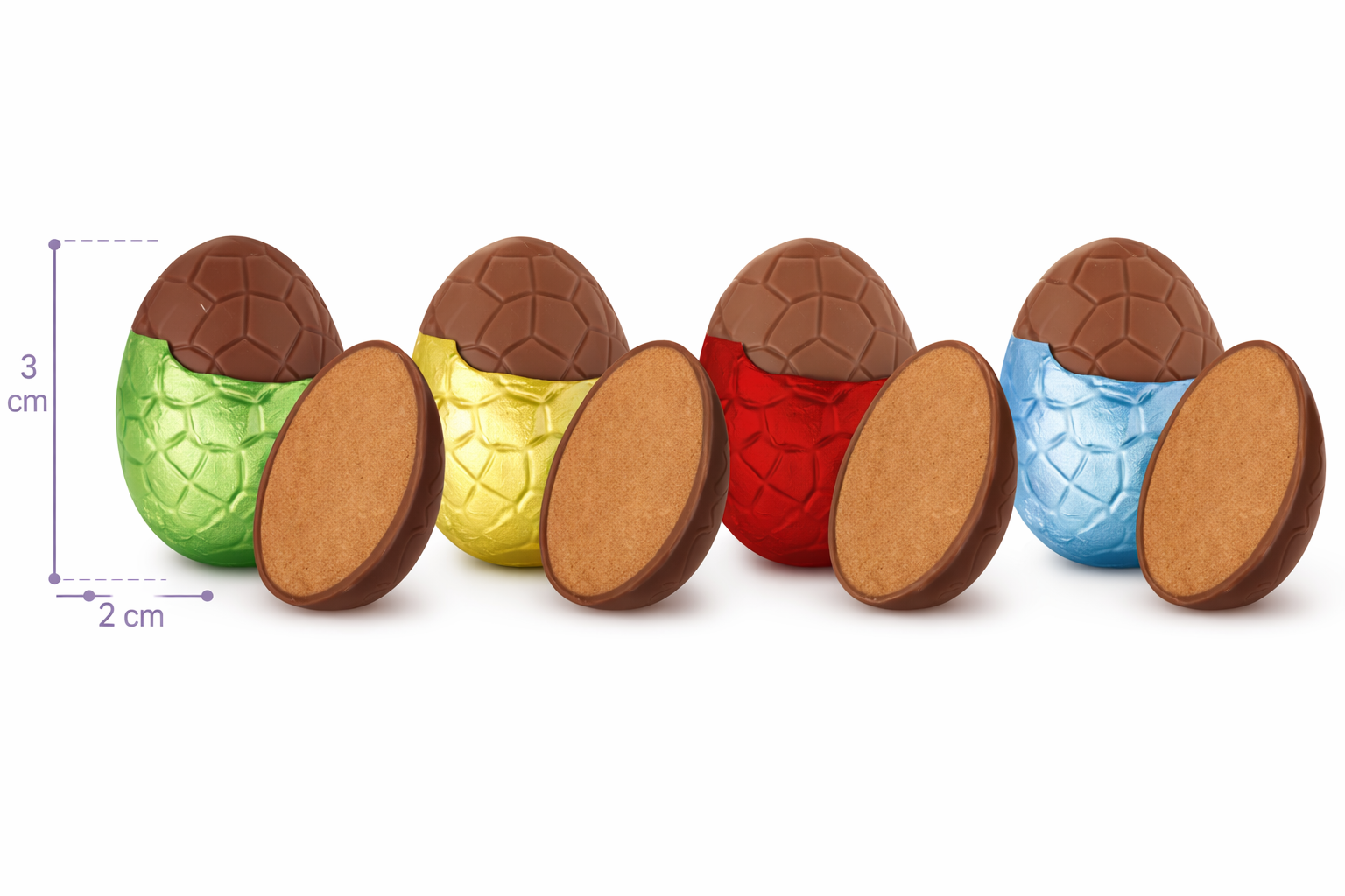 Œufs au chocolat WEISS, assortiment essentiel, boite de 2kilos