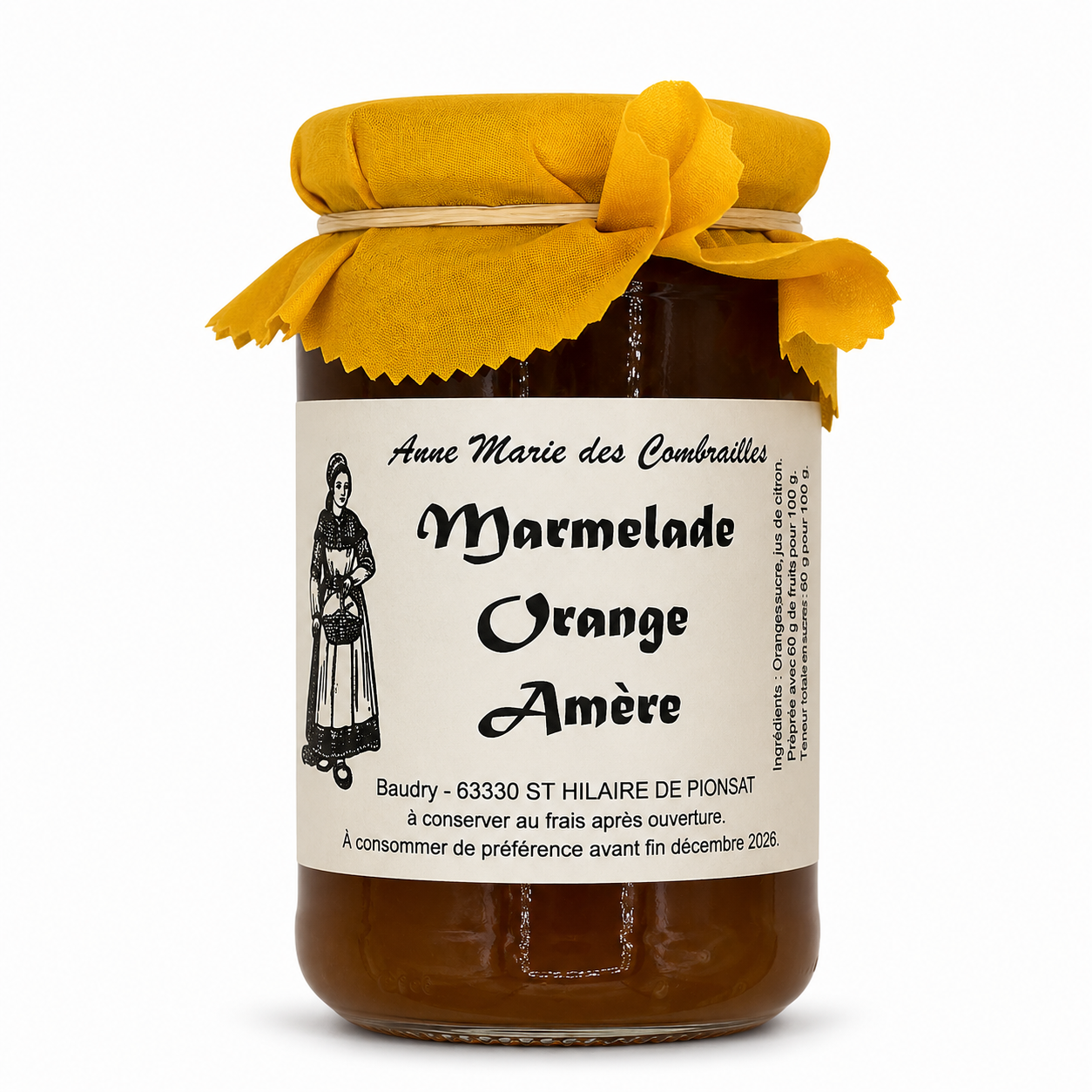 Marmelade d'Orange Amère 370gr