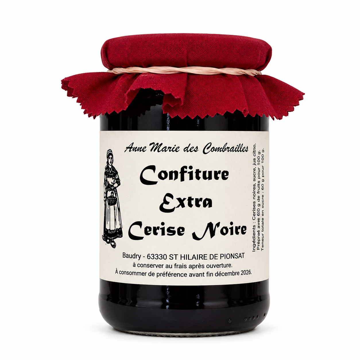 Confiture Cerise Noir 370gr