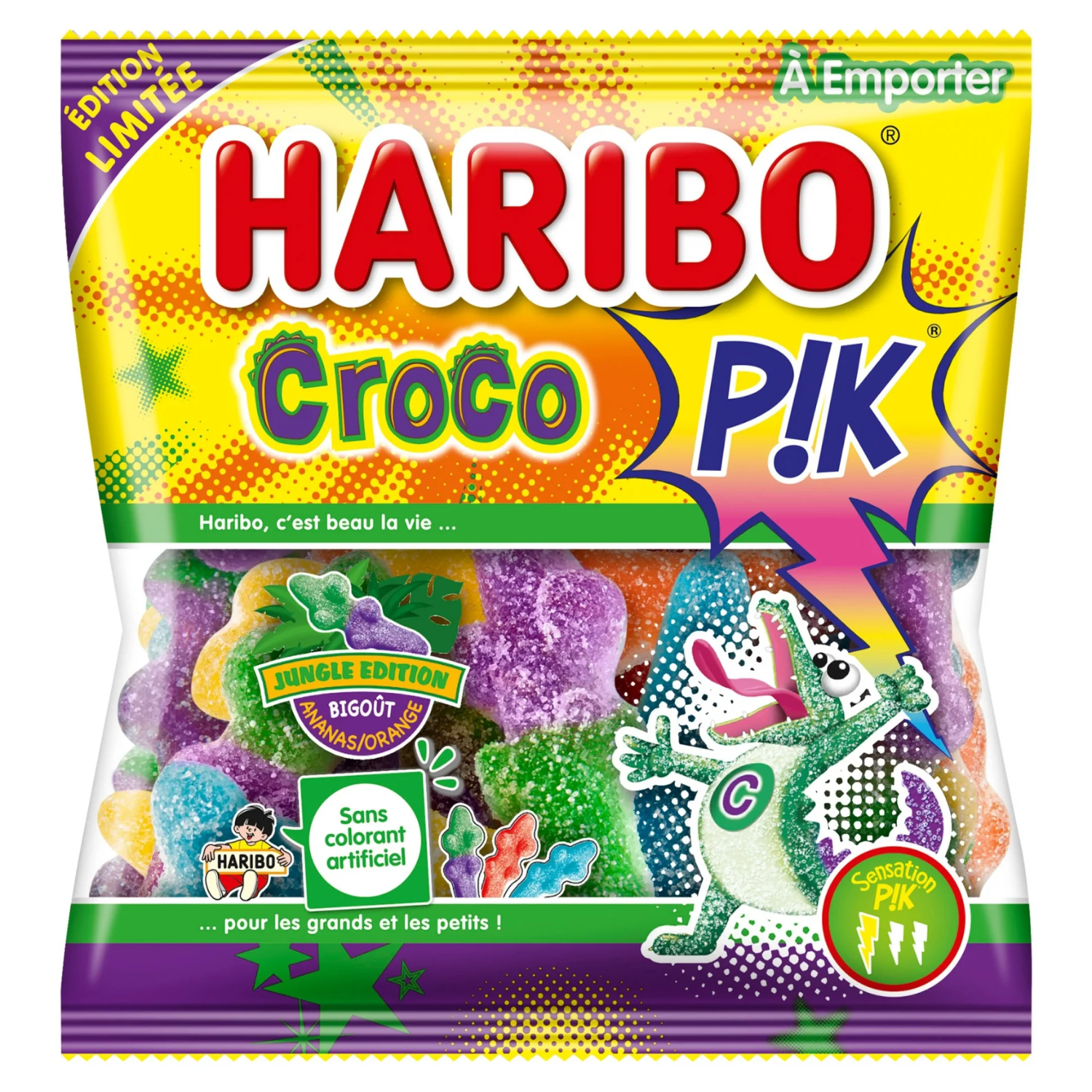 Carton de 30 sachets Croco Pik 120gr Haribo