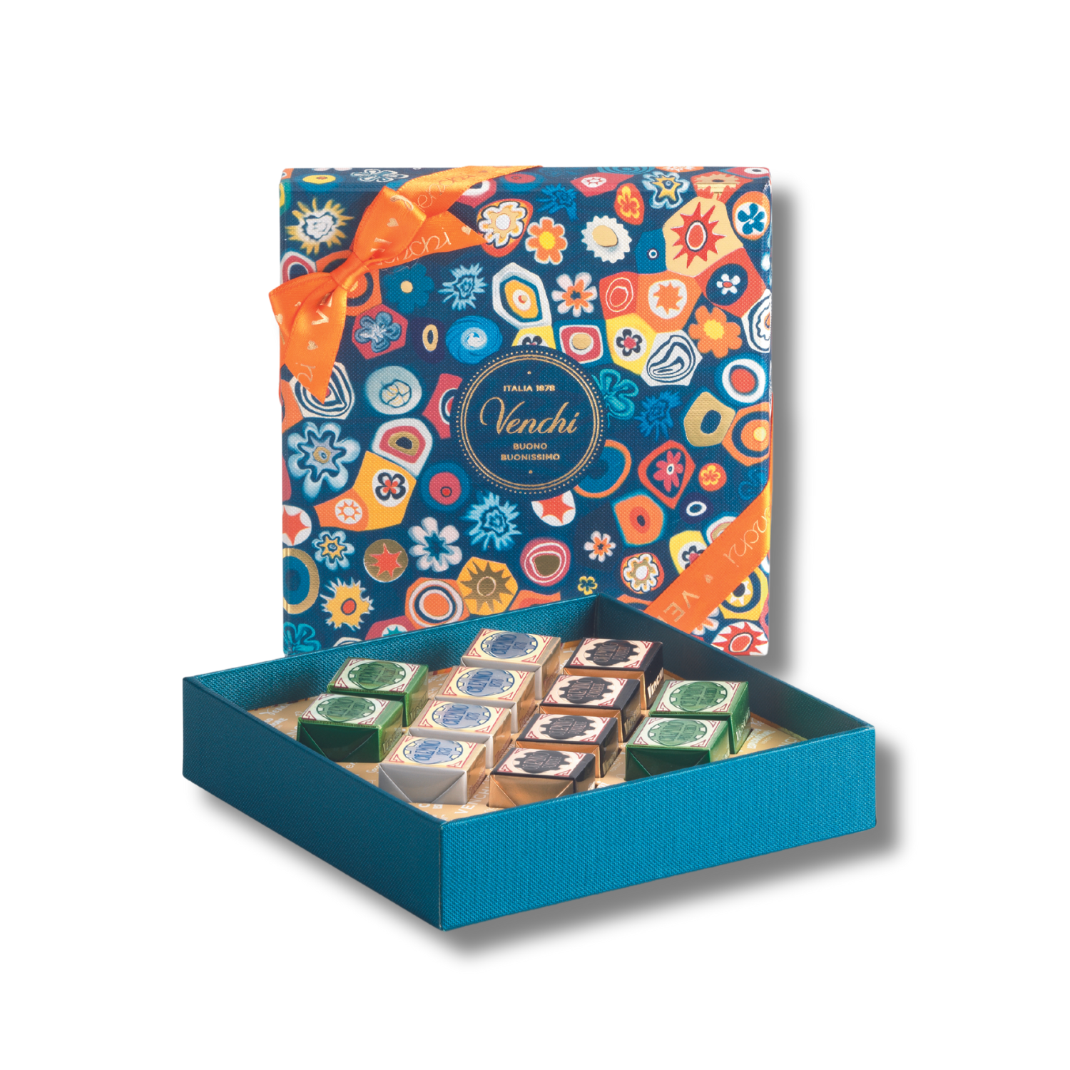 Boite cadeau Murrine Cremini avec assortiment de chocolats Venchi 127g