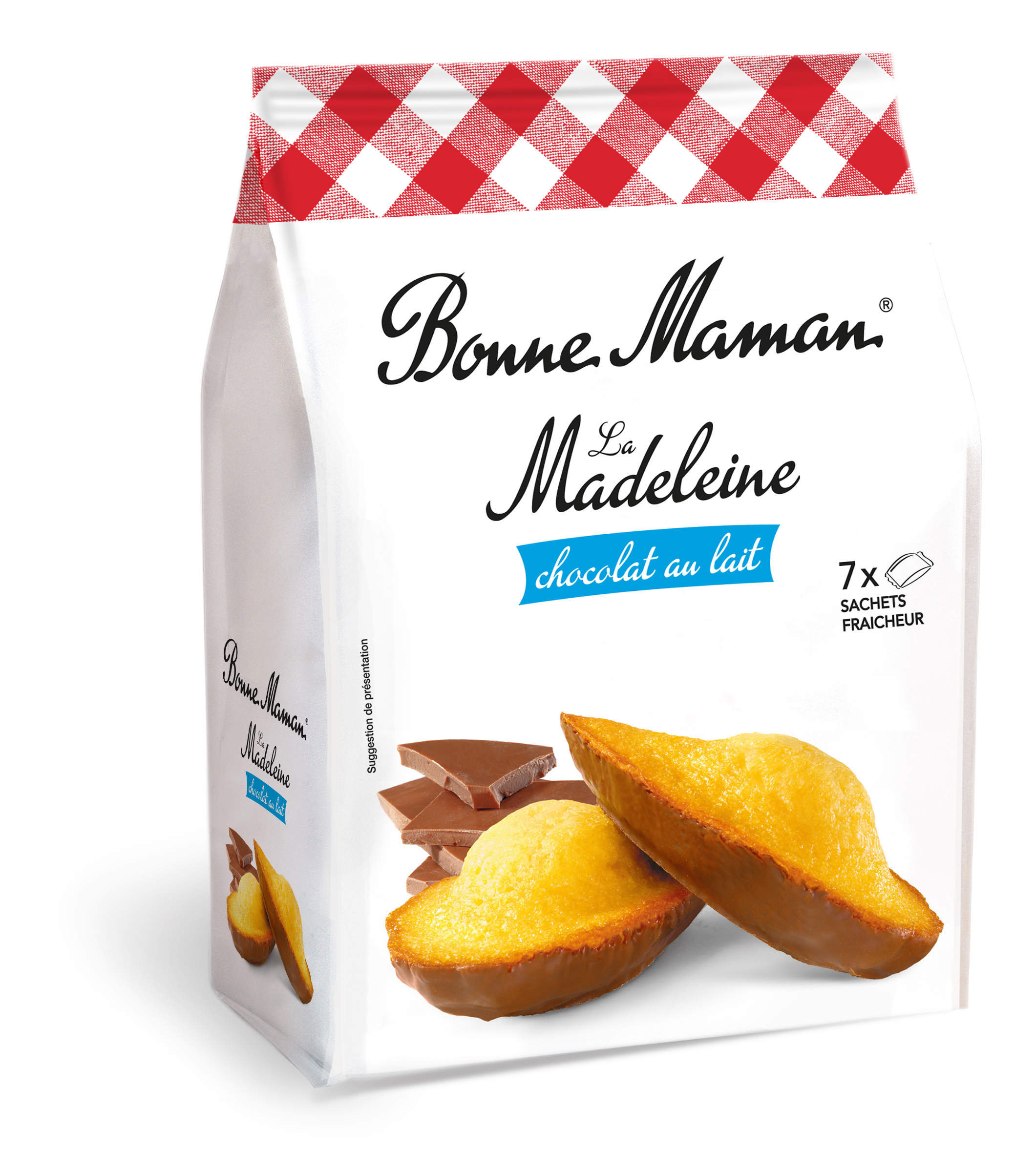 Madeleines nappées au chocolat au lait 210gr Bonne Maman