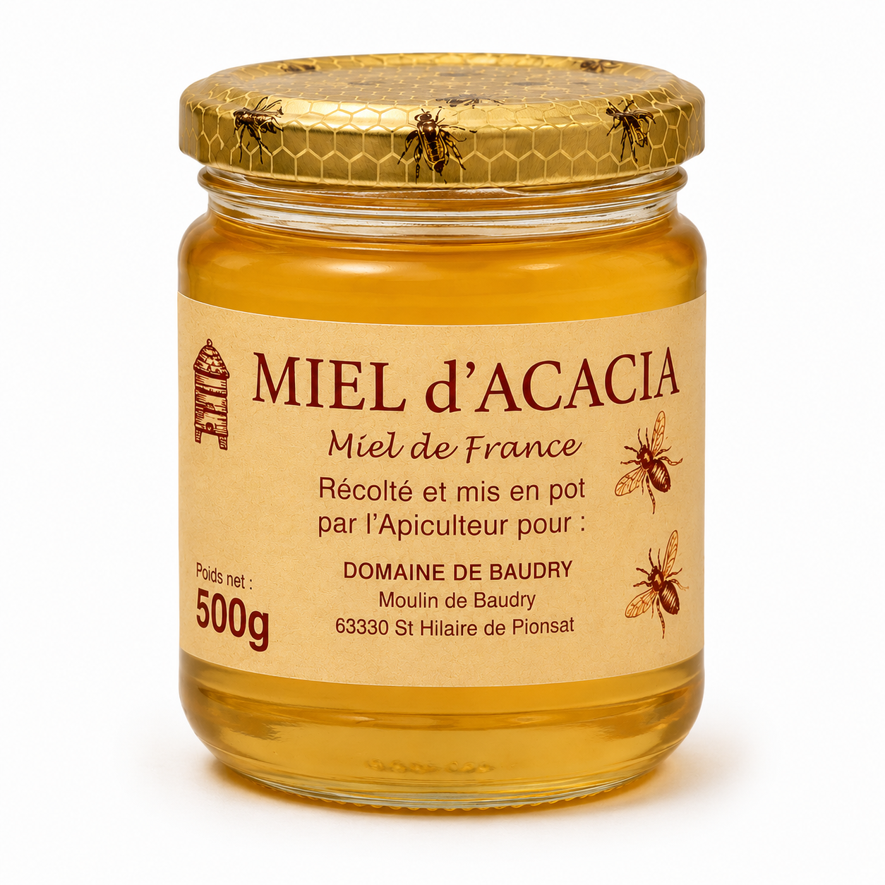 Miel d'Acacias France Gatinais 500gr