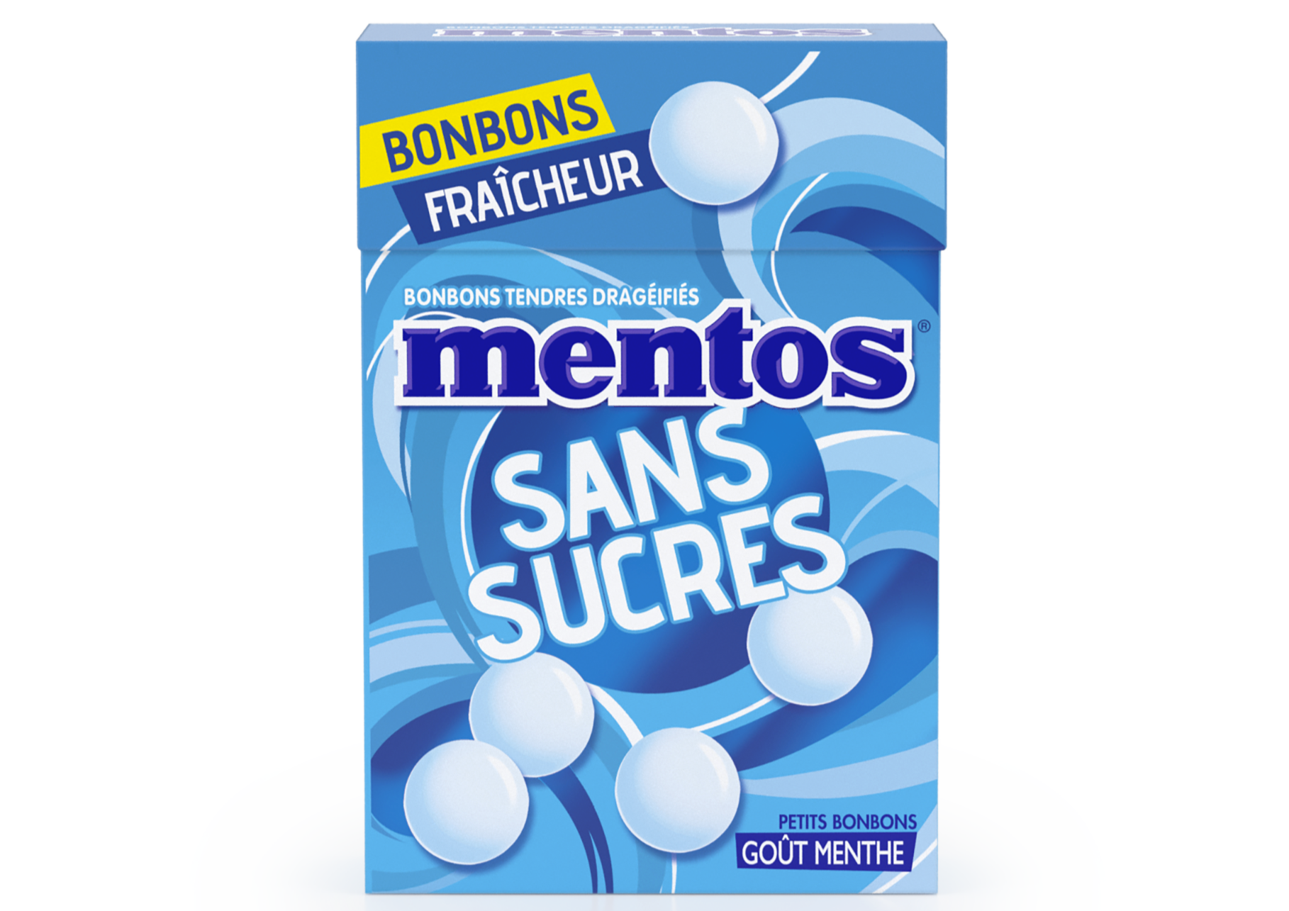 Boite de 20 paquets de chewing gum Peppermint sans sucre Mentos