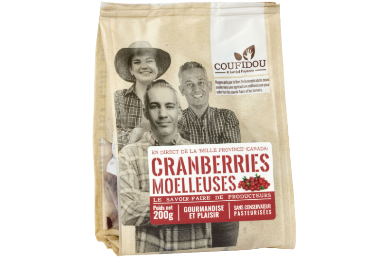 Cranberries moelleuse 200g Coufidou