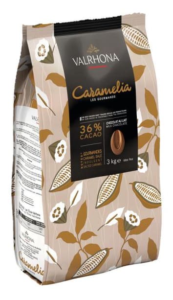Sac de fèves Caramelia lait 36% 3kg Valrhona