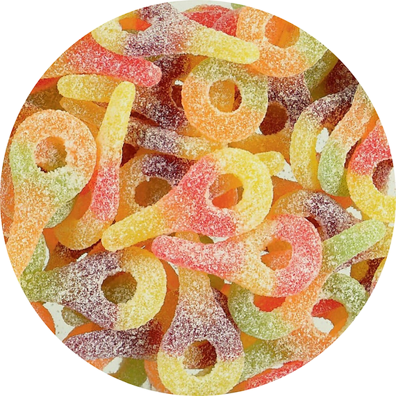 Tétines acides Lutti, 500gr