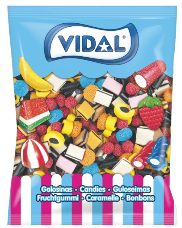 Sac de réglisse assorti 1kg Vidal
