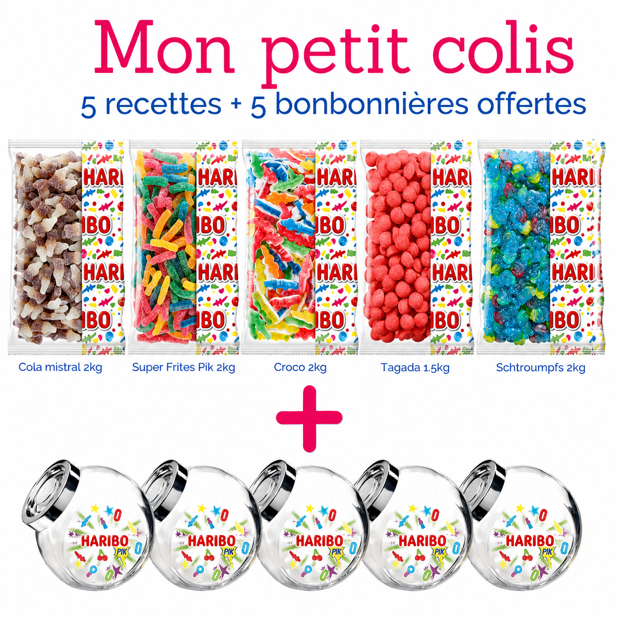 Mon petit colis Haribo – 5 recettes + 5 bonbonnières offertes