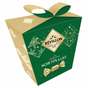 Revillon papillotes noir et lait 300gr