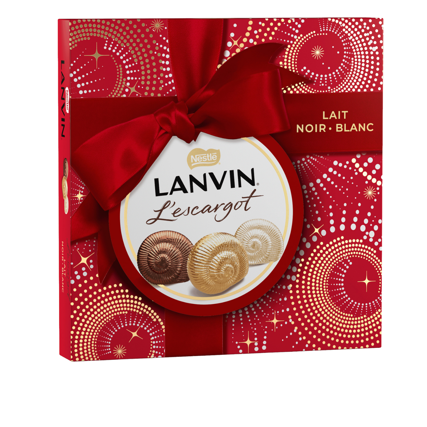 Boîte cadeau Escargots Lanvin chocolat  lait, noir et blanc  269g