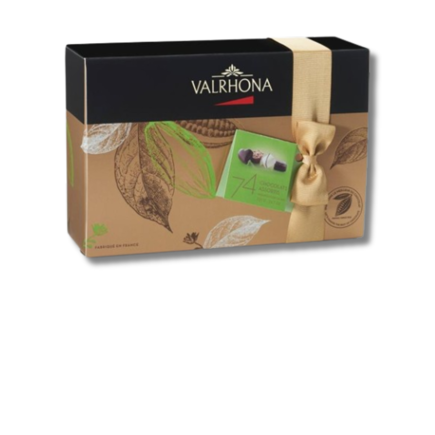 Ballotin 74 bonbons de chocolat assortis 700g Valrhona