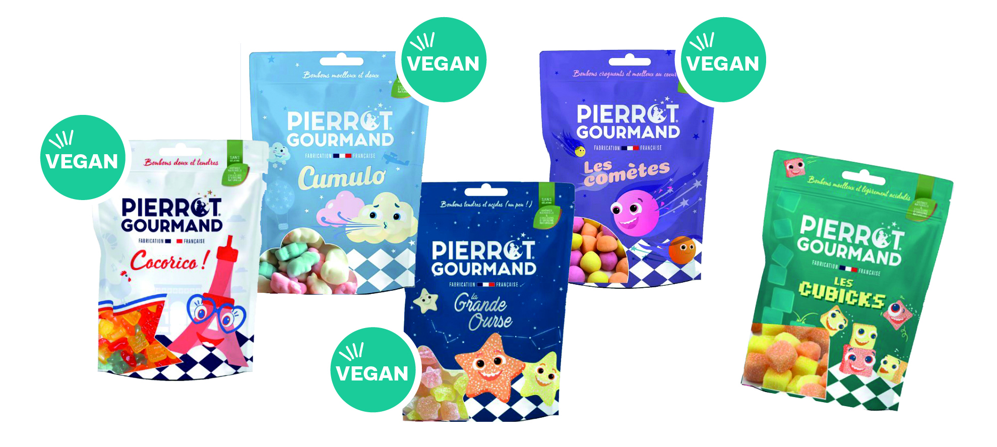 Pierrot gourmand collection, 5 sachets
