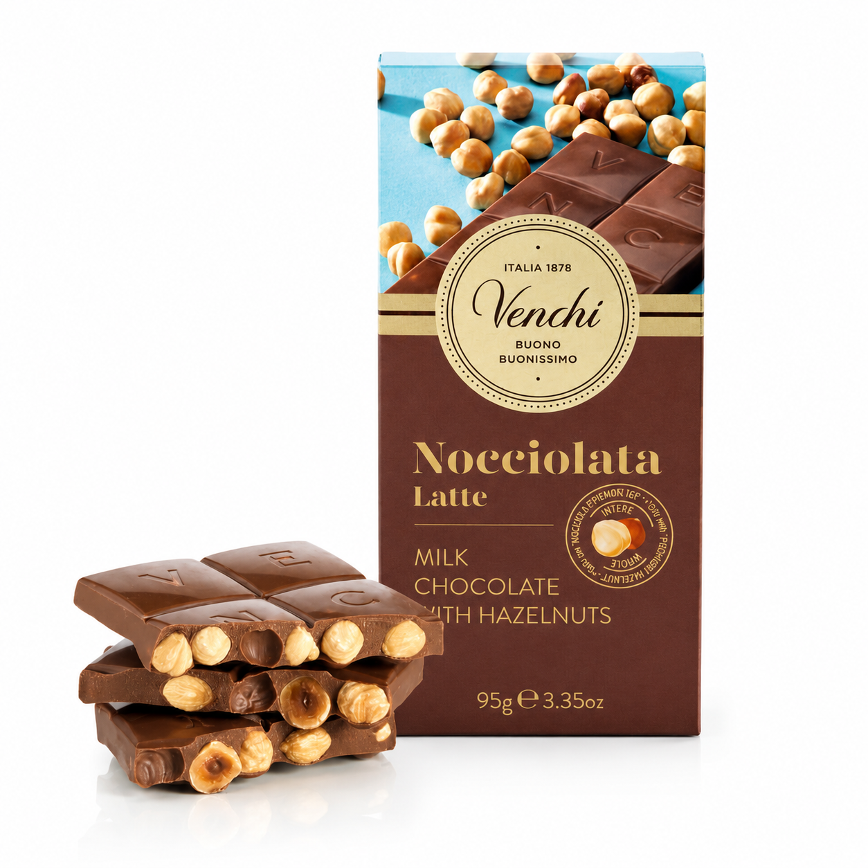 Tablette Noisette Lait 95gr Venchi