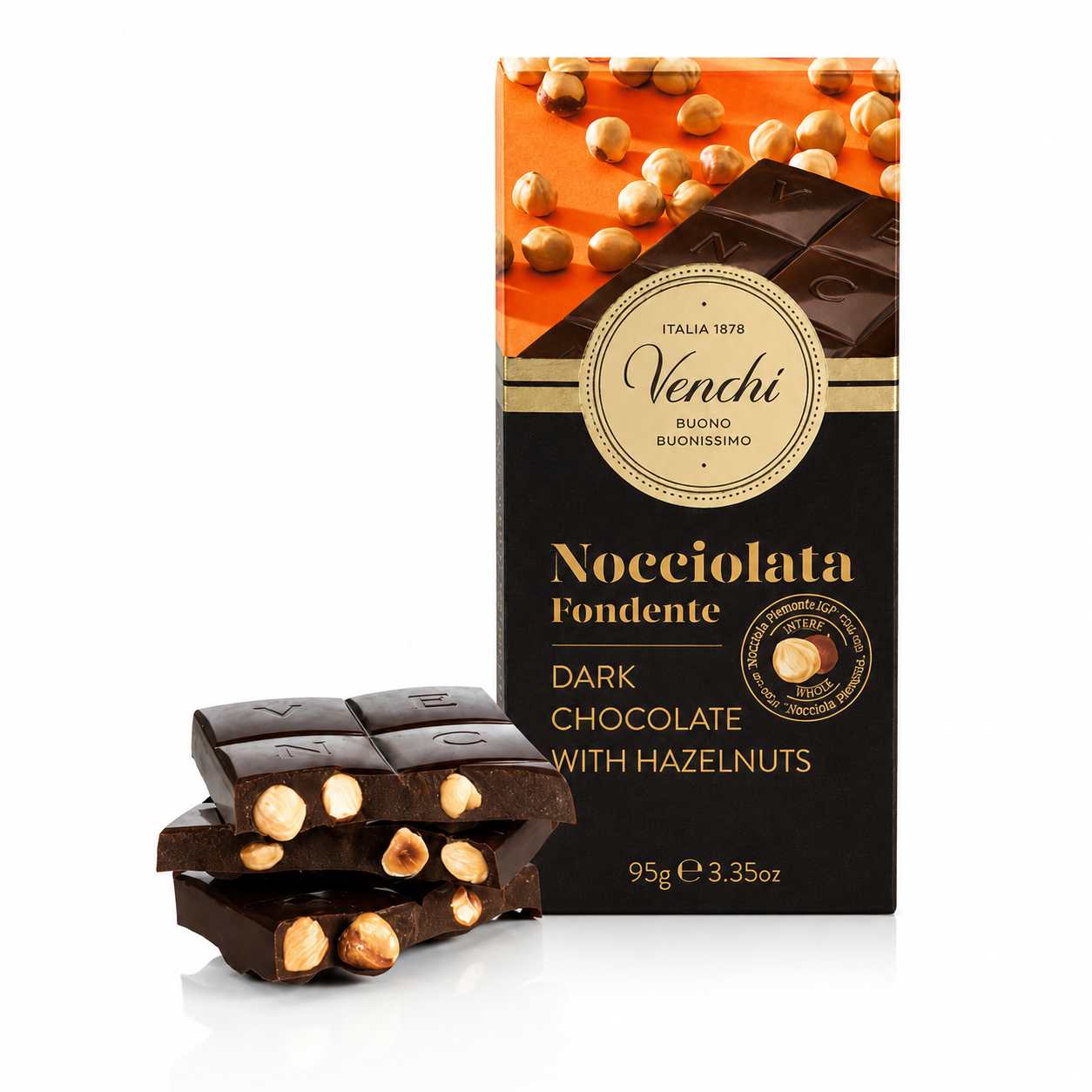 Tablette Noisette Noir 95gr Venchi